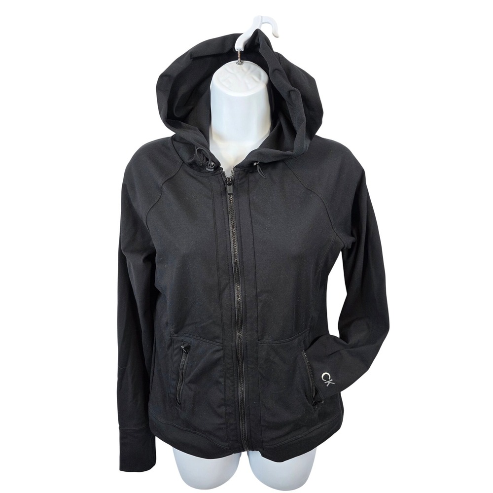 Calvin Klein Performance Womens Small Hoodie Jacket Black Activewear S /A262